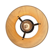 Golden Lighting Aalto 9in 1-Light Pendant | Rustic Light Walnut and Wood | Kitchen & Dining Room | 8.63 x 8.63 x 6.63 in | Model 3990-9 LWA