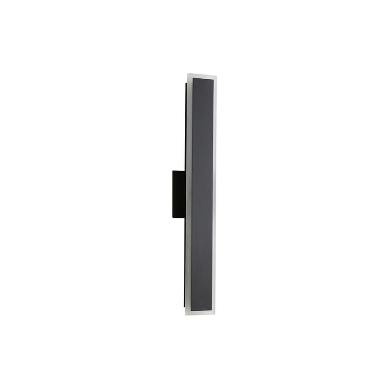Golden Obsidian LED 24" Sconce, Outdoor, Sand Black/No Shade