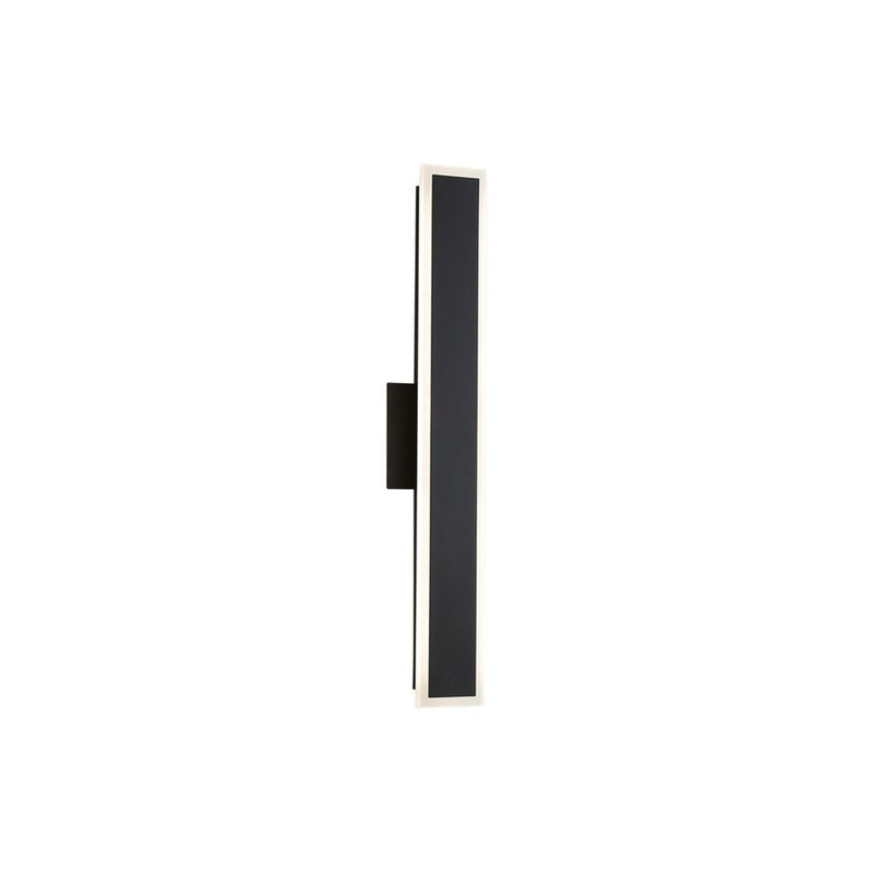Golden Obsidian LED 24" Sconce, Outdoor, Sand Black/No Shade