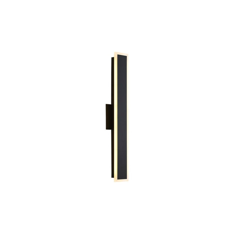 Golden Obsidian LED 24" Sconce, Outdoor, Sand Black/No Shade