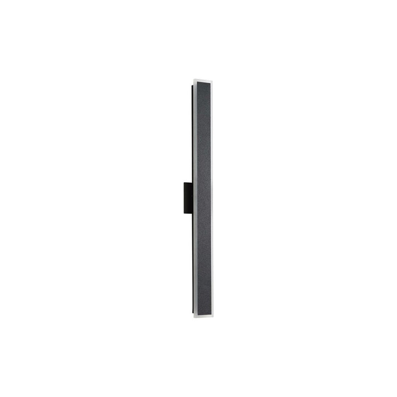 Golden Obsidian LED 36" Sconce, Outdoor, Sand Black/No Shade