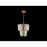 Golden Shahi 2 Tier 9 Light Chandelier, Titanium Gold/Rose Gold - 4285-9TG