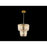 Golden Shahi 2 Tier 9 Light Chandelier, Titanium Gold/Rose Gold
