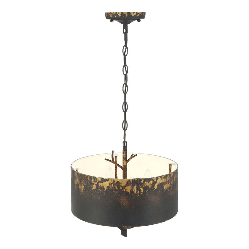 Golden Lighting Arboreal 4-Light Pendant | Rustic Antique Black Iron Steel | Kitchen & Dining Room | 15 x 14.13 in, Dry Rated | Model 4500-4P ABI