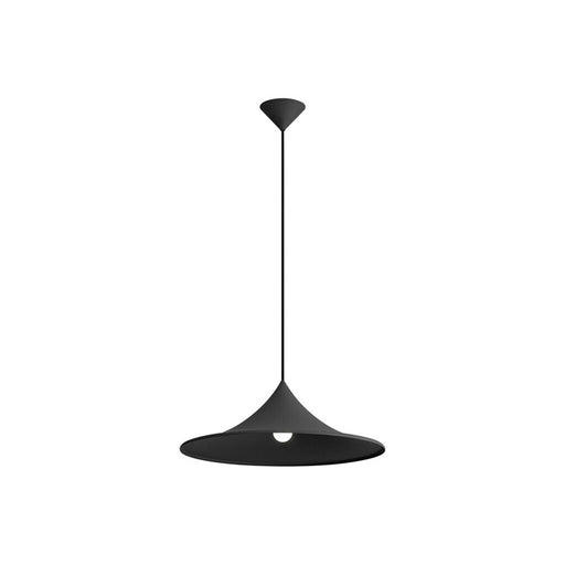 Golden Lighting Vistara 20" 1 Light Pendant, Sand Black/Sand Black