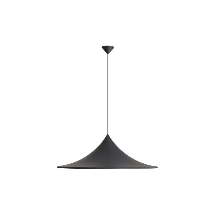 Golden Lighting Vistara 35" 1 Light Pendant, Sand Black/Sand Black - 4741-35SNB