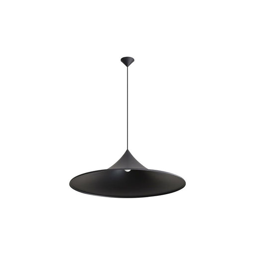 Golden Lighting Vistara 35" 1 Light Pendant, Sand Black/Sand Black