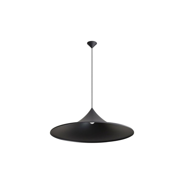 Golden Lighting Vistara 35" 1 Light Pendant, Sand Black/Sand Black