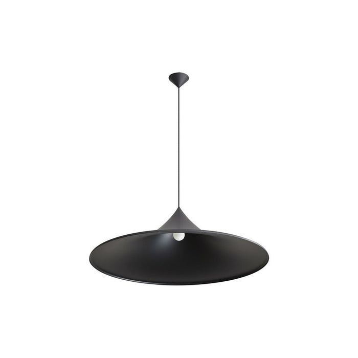 Golden Lighting Vistara 35" 1 Light Pendant, Sand Black/Sand Black