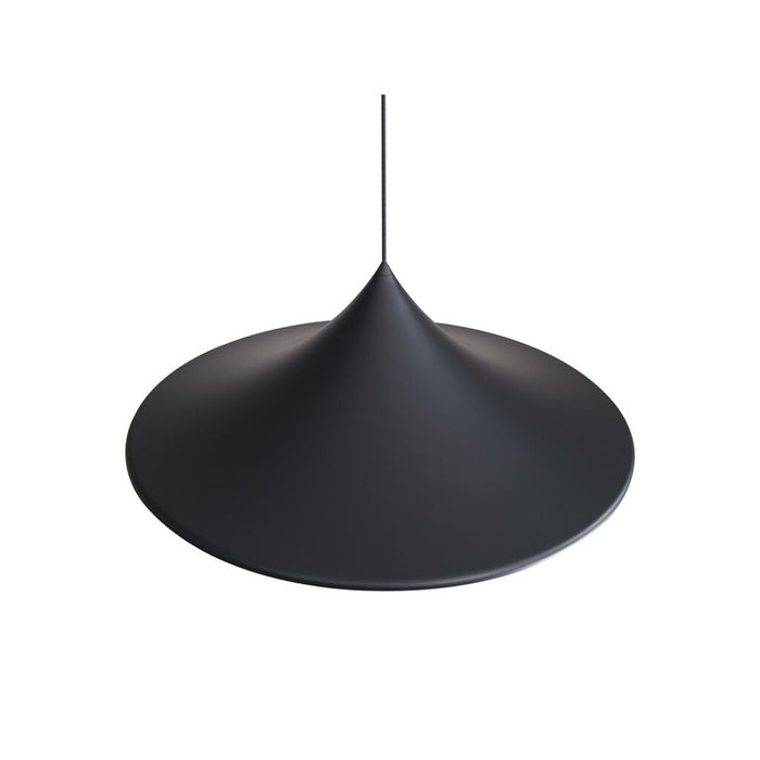 Golden Lighting Vistara 35" 1 Light Pendant, Sand Black/Sand Black