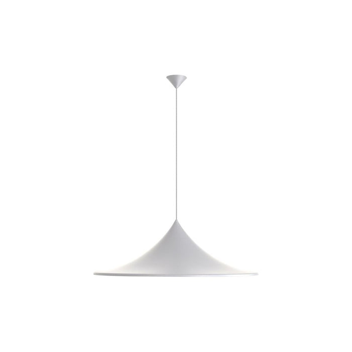 Golden Lighting Vistara 35" 1 Light Pendant, Sand White/Sand White - 4741-35SNW