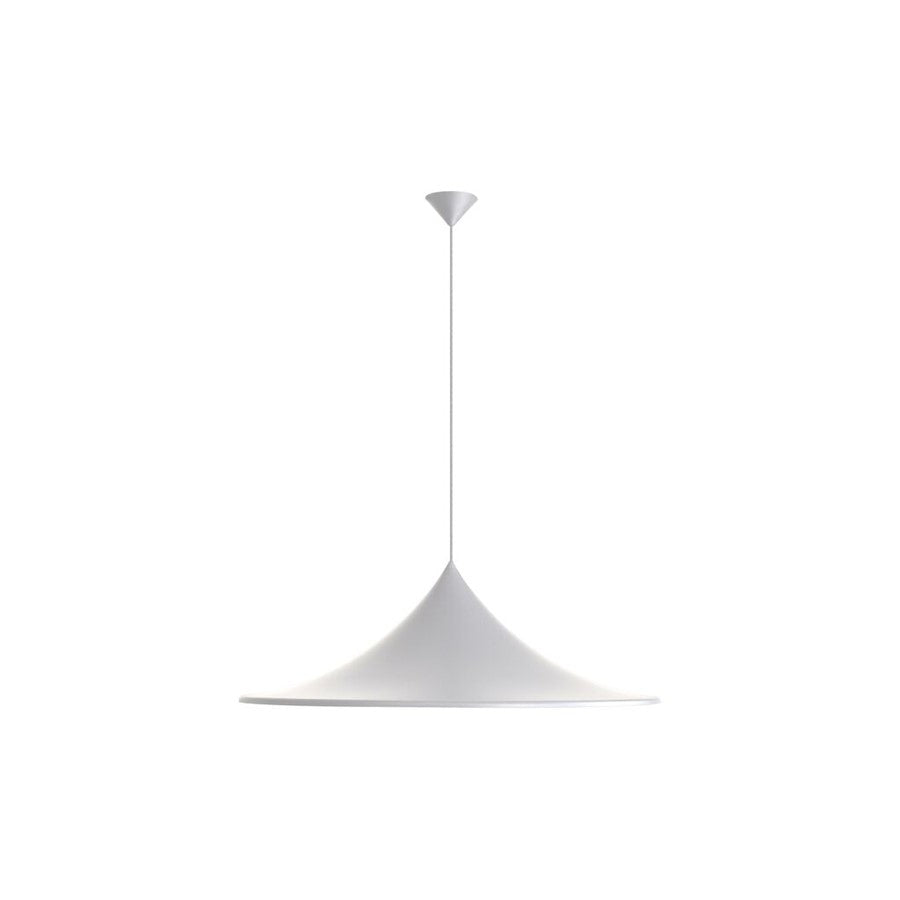 Golden Lighting Vistara 35" 1 Light Pendant, Sand White/Sand White - 4741-35SNW