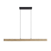 Golden Lighting Silva 47in Integrated LED Linear Pendant | Modern Driftwood Aluminum and Steel | Kitchen Island & Dining Room | Model 4962-48 DW