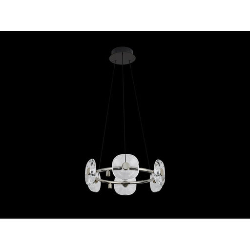Golden Lighting Celestia 6 Light Chandelier, Chrome/No Shade - 5028-6CH