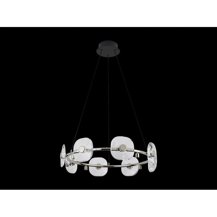Golden Lighting Celestia 8 Light Chandelier, Chrome/No Shade - 5028-8CH