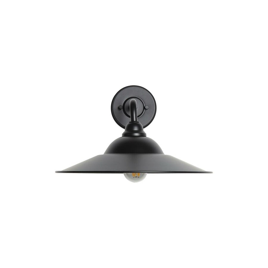 Golden Croma 15" LED 1 Lt Outdoor Wall Sconce, Matte Black - 5096-OWL15BLK-BLK