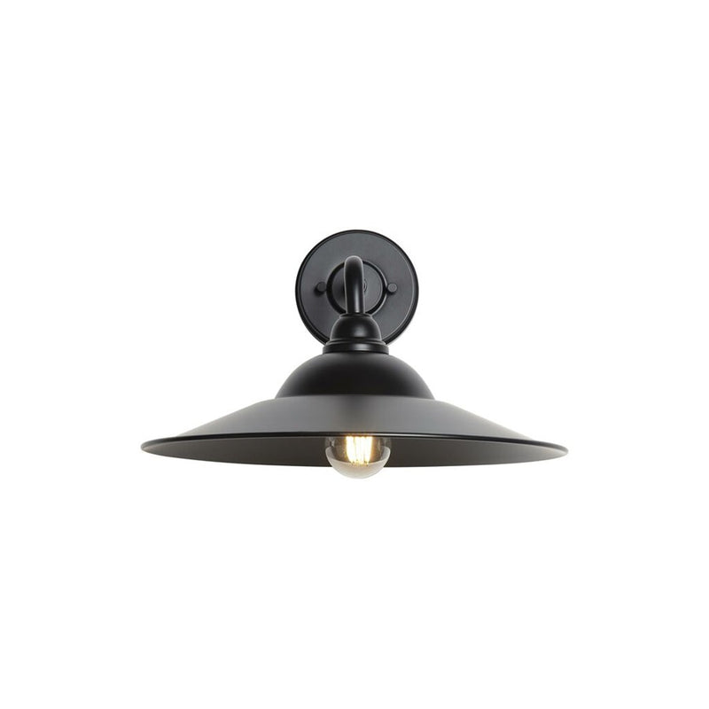 Golden Croma 15" LED 1 Lt Outdoor Wall Sconce, Matte Black