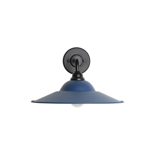 Golden Croma LED 1 Lt Outdoor Wall Sconce, Matte Black/Blue - 5096-OWL15BLK-MBL
