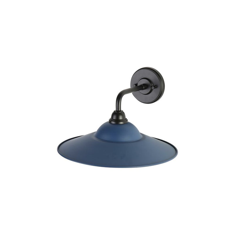 Golden Croma LED 1 Lt Outdoor Wall Sconce, Matte Black/Blue