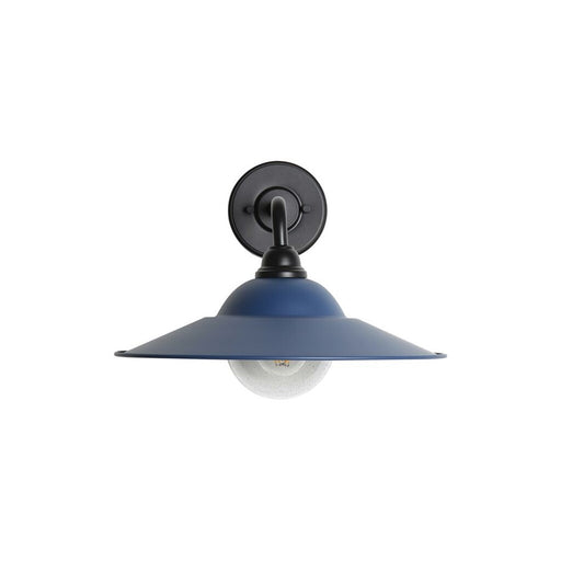 Golden Croma LED Outdoor Wall Sconce, Matte Black/Blue SB