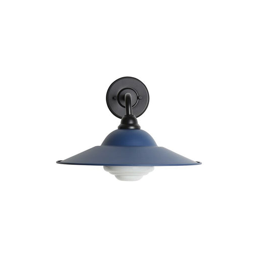 Golden Croma LED Outdoor Wall Sconce, Matte Black/Blue WB - 5096-OWL15BLK-MBL-WB