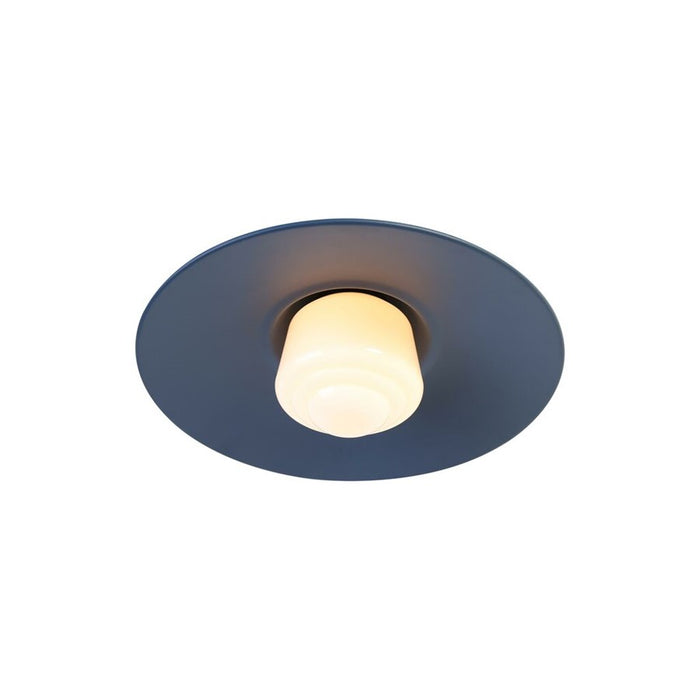 Golden Croma LED Outdoor Wall Sconce, Matte Black/Blue WB