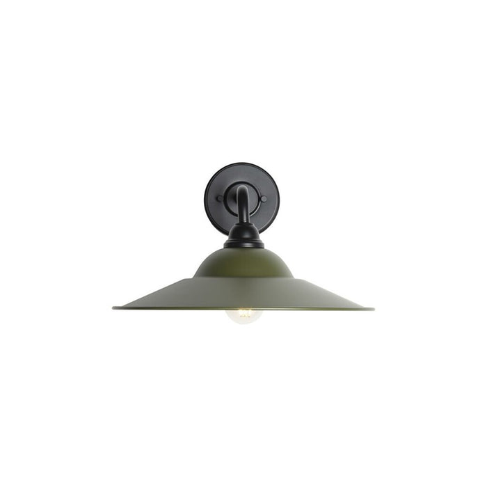 Golden Croma LED Wall Sconce, Outdoor, Matte Blk/Matte Pine - 5096-OWL15BLK-MP