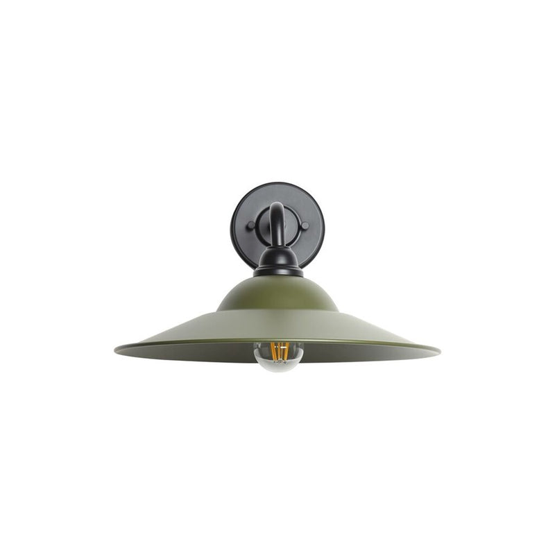 Golden Croma LED Wall Sconce, Outdoor, Matte Blk/Matte Pine