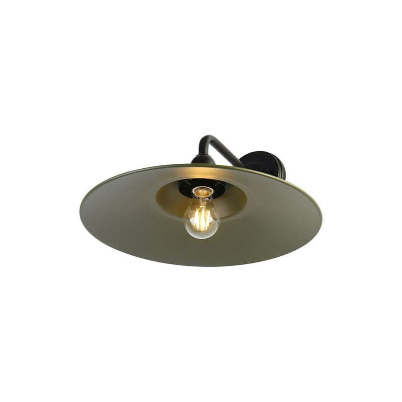 Golden Croma LED Wall Sconce, Outdoor, Matte Blk/Matte Pine