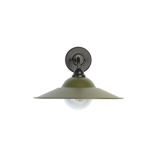 Golden Croma 15" LED Outdoor Wall Sconce, Matte Black/Pine