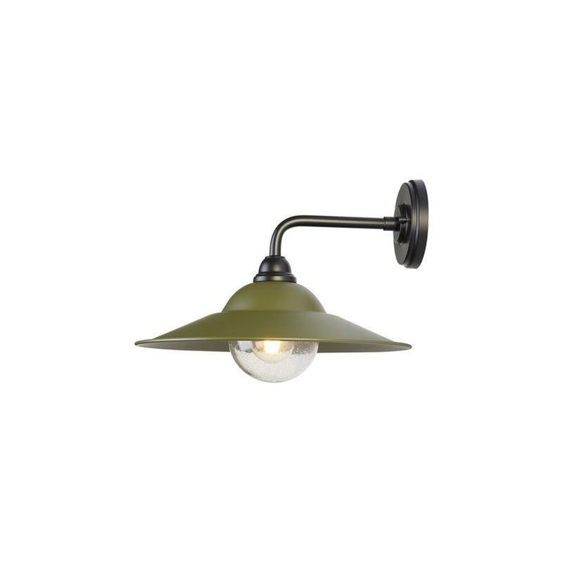 Golden Croma 15" LED Outdoor Wall Sconce, Matte Black/Pine