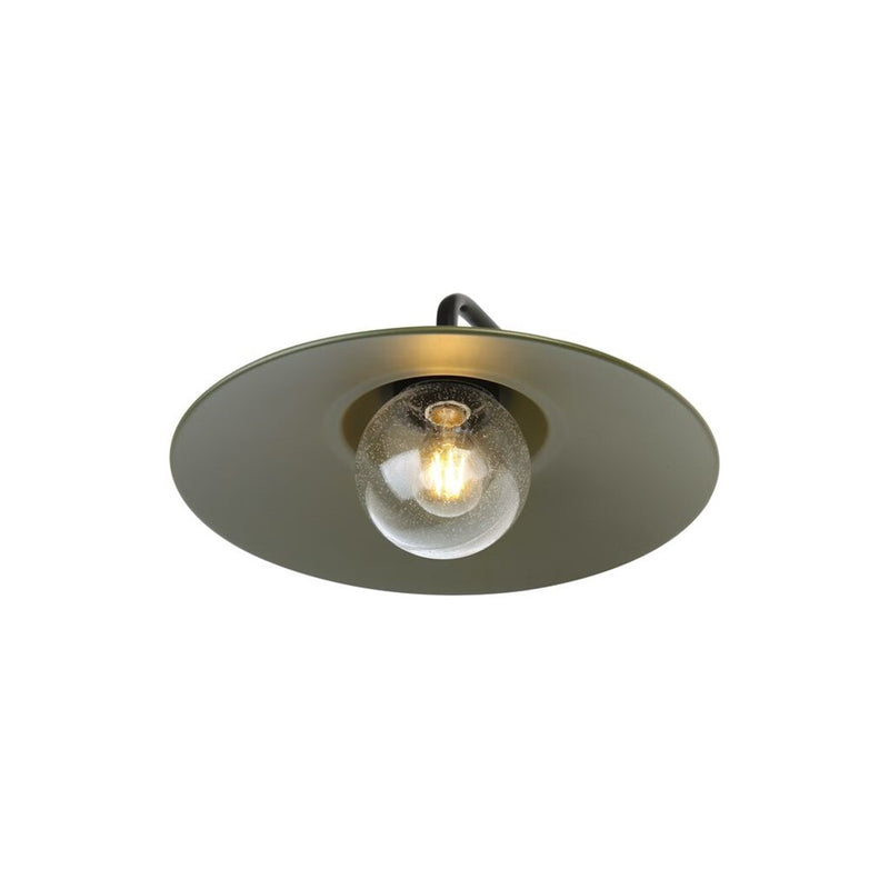 Golden Croma 15" LED Outdoor Wall Sconce, Matte Black/Pine