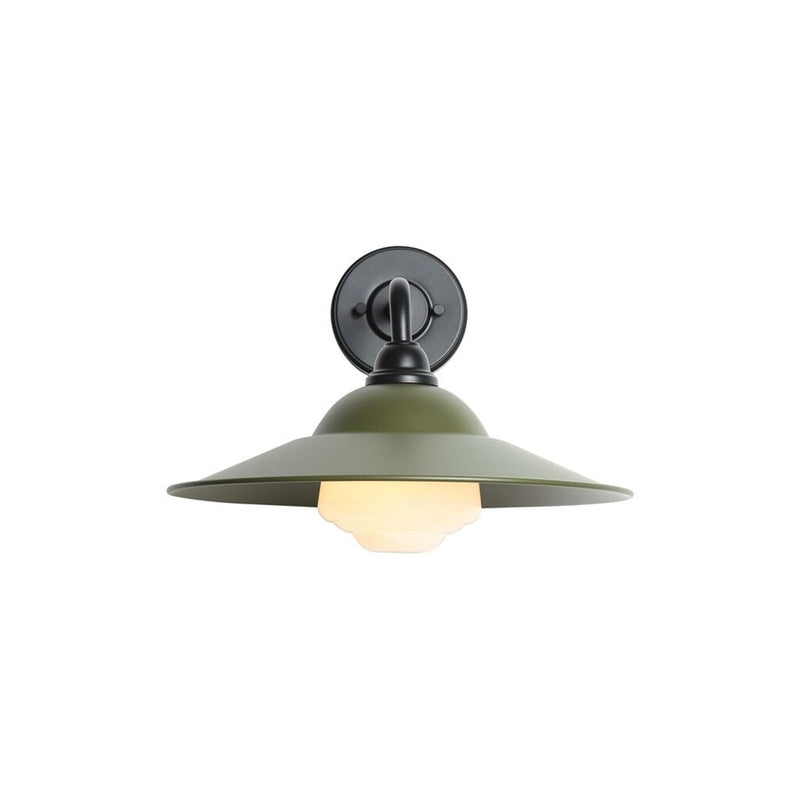 Golden Croma 15" LED Outdoor Sconce, Black/Pine WB