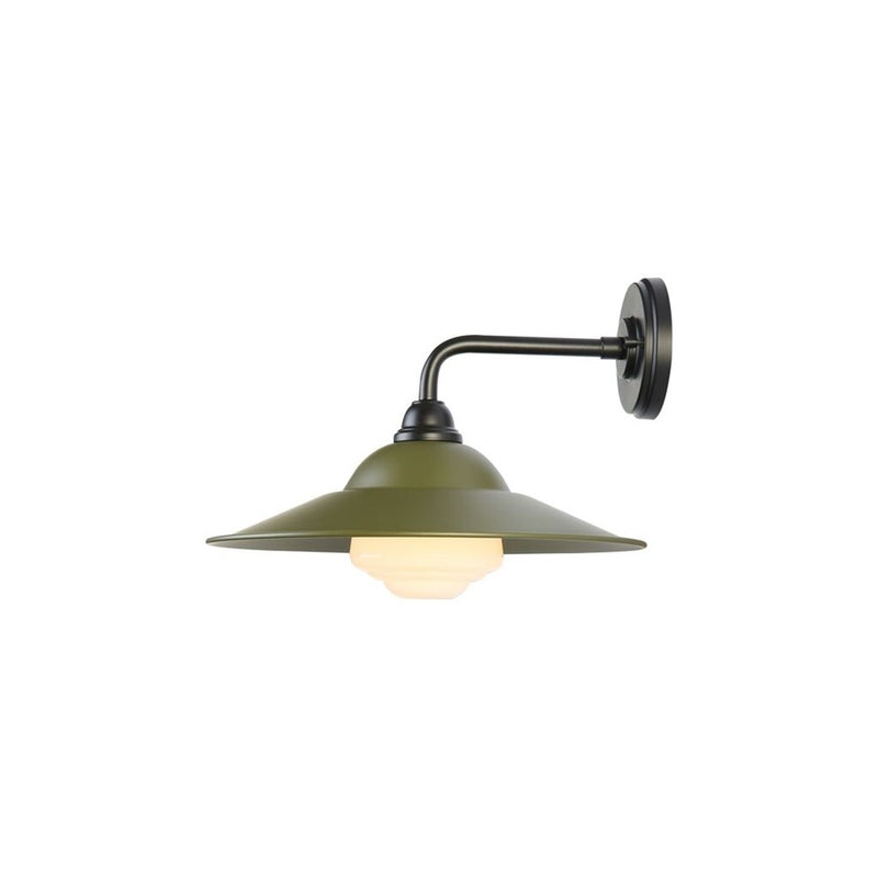 Golden Croma 15" LED Outdoor Sconce, Black/Pine WB