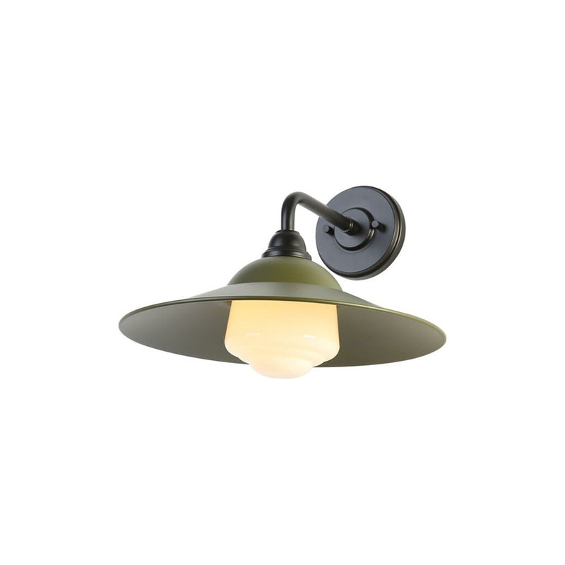 Golden Croma 15" LED Outdoor Sconce, Black/Pine WB