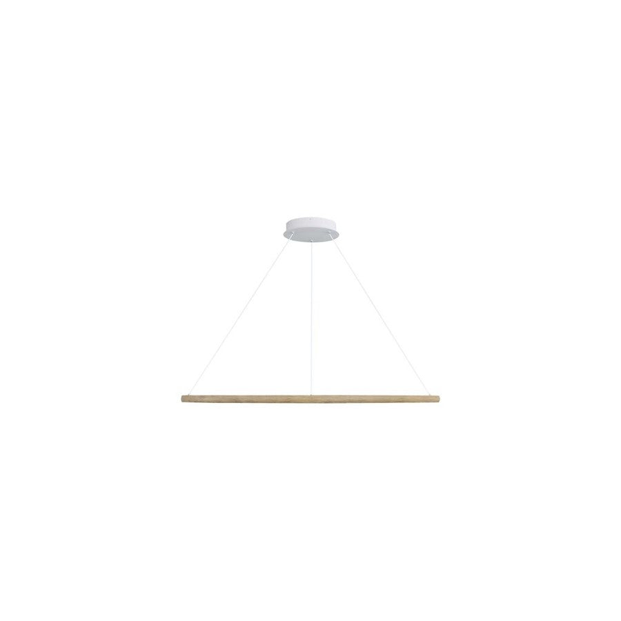 Golden Lighting Veritas 35" LED Ring Chandelier, Driftwood/No Shade - 5460-35DW