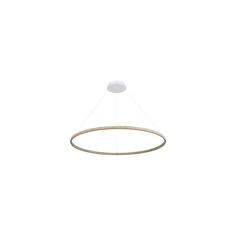 Golden Lighting Veritas 35" LED Ring Chandelier, Driftwood/No Shade