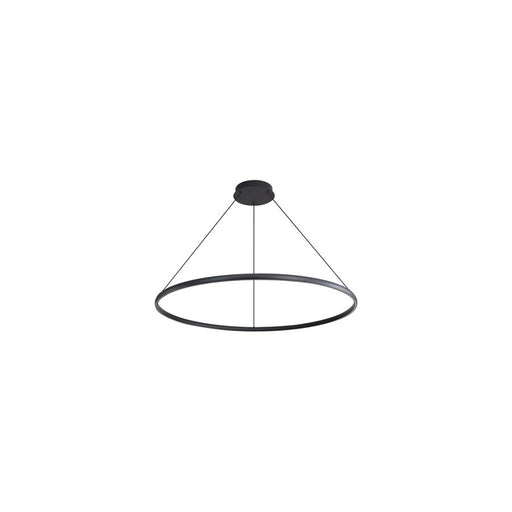 Golden Veritas 35" LED Ring Chandelier, Sand Black/No Shade