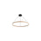 Golden Lighting Veritas 35" LED Ring Chandelier, Walnut/No Shade