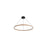 Golden Lighting Veritas 35" LED Ring Chandelier, Walnut/No Shade