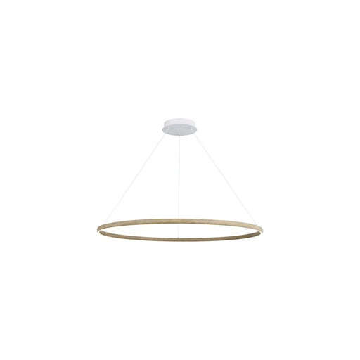 Golden Lighting Veritas 47" LED Ring Chandelier, Driftwood/No Shade