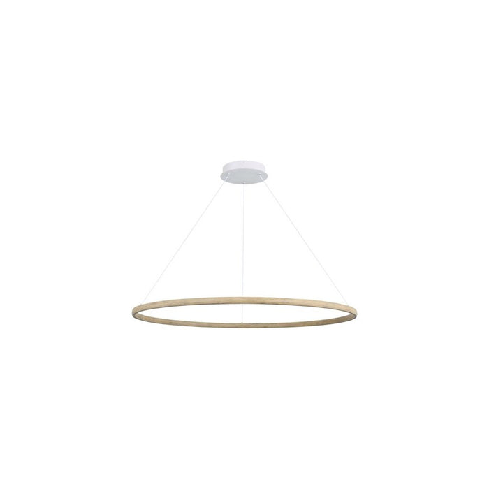 Golden Lighting Veritas 47" LED Ring Chandelier, Driftwood/No Shade