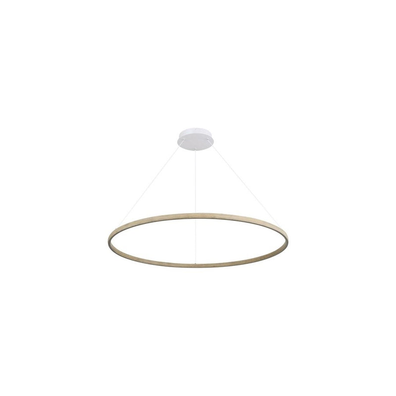 Golden Lighting Veritas 47" LED Ring Chandelier, Driftwood/No Shade