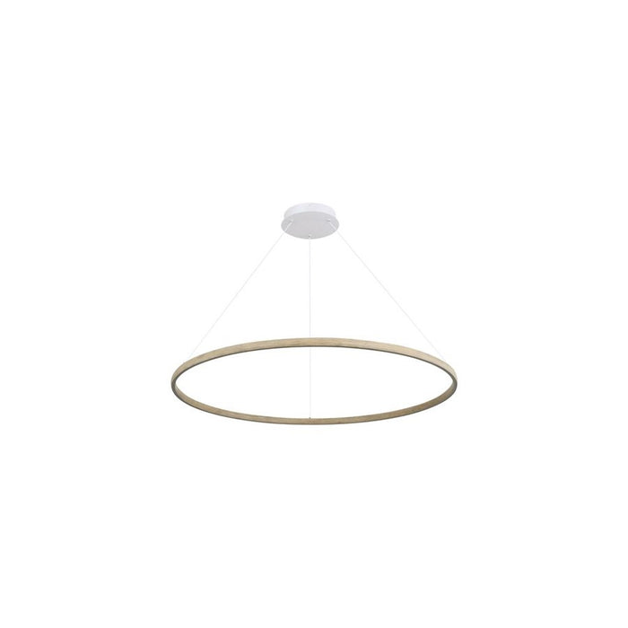 Golden Lighting Veritas 47" LED Ring Chandelier, Driftwood/No Shade