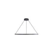 Golden Veritas 47" LED Ring Chandelier, Sand Black/No Shade - 5460-47SNB