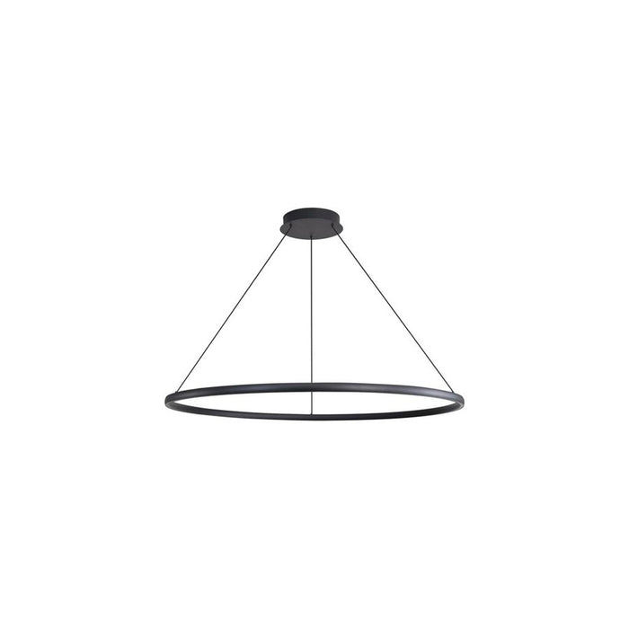 Golden Veritas 47" LED Ring Chandelier, Sand Black/No Shade