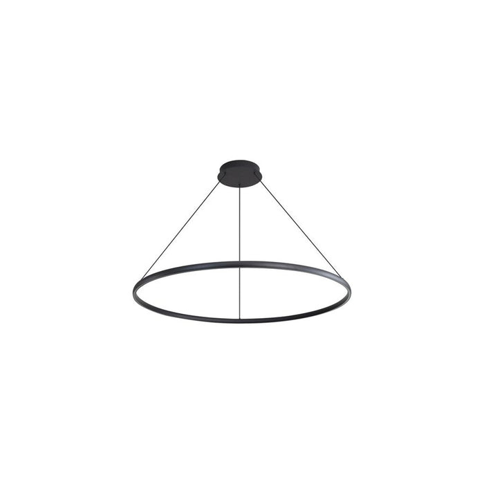 Golden Veritas 47" LED Ring Chandelier, Sand Black/No Shade