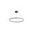 Golden Veritas 47" LED Ring Chandelier, Sand Black/No Shade