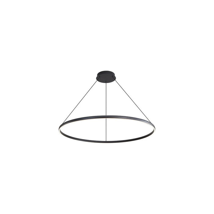 Golden Veritas 47" LED Ring Chandelier, Sand Black/No Shade