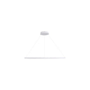 Golden Veritas 47" LED Ring Chandelier, Sand White/No Shade - 5460-47SNW